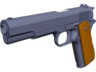 Colt 45 3D Model 3D Preview
