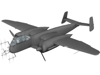 Heinkel He 219 A-0 3D Model