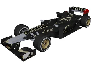Lotus E21 F1 (2013) 3D Model 3D Preview