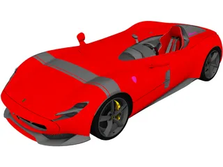 Ferrari SP1 Monza (2019) 3D Model