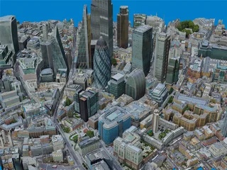 London City, UK (2021) 3D Model