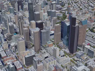 Seattle City, USA (2021) 3D Model