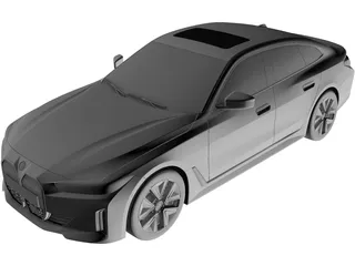 BMW i4 (2022) 3D Model 3D Preview