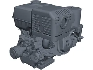 Honda GX-390 Engine CAD 3D Model