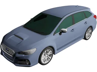 Subaru Levorg GT-S Eyesight (2015) 3D Model 3D Preview