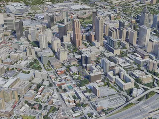 Atlanta City, GA, USA (2021) 3D Model