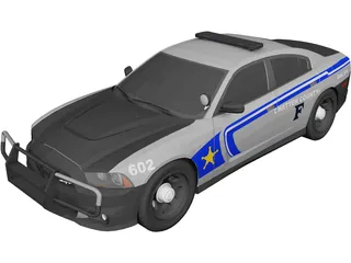 Dodge Charger Police 3D Model