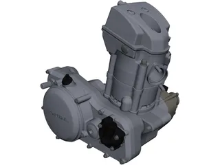 Honda CRF450 Engine 3D Model