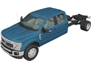 Ford F550 Super Duty Crew Cab (2020) 3D Model