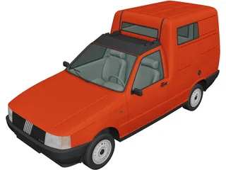 Fiat Fiorino (1988) 3D Model 3D Preview