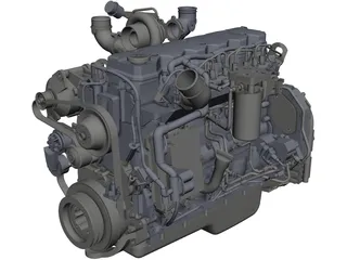 Cummins QSB-6.7 Engine 3D Model