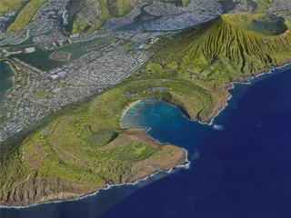 Koko Head, HI, USA (2022) 3D Model