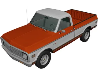 Chevrolet C10 Cheyenne (1971) 3D Model