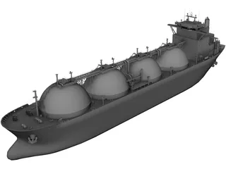 LNG Ship 3D Model