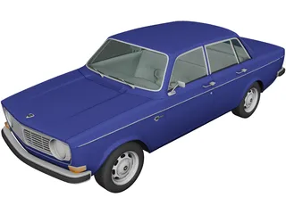 Volvo 144 (1967) 3D Model 3D Preview