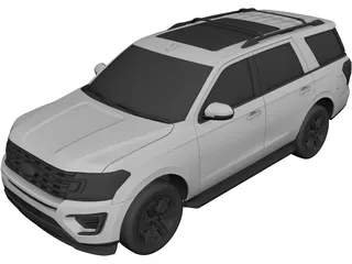 Ford Expedition XLT (2021) 3D Model 3D Preview