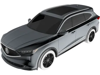 Acura MDX (2022) 3D Model 3D Preview