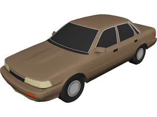 Toyota Camry (1991) 3D Model 3D Preview