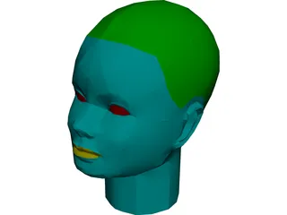 Head Female 3D Model