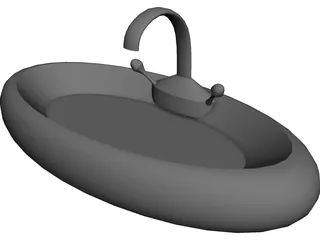Bathroom Sink 3D Model 3D Preview