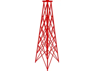 Oil Drill Rig 3D Model