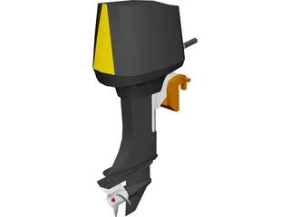 Outboard Motor 30hp 3D Model