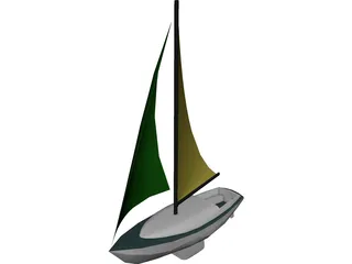 Sailboat 3D Model