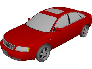 Audi A6 (1999) 3D Model 3D Preview