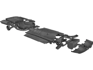 Chassis Volvo S40 (2000) 3D Model