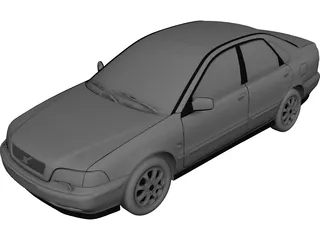 Volvo S40 (2000) 3D Model 3D Preview