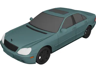 Mercedes-Benz S-class (2000) 3D Model