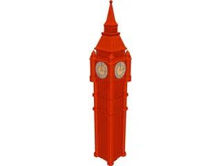 Big Ben 3D Model 3D Preview