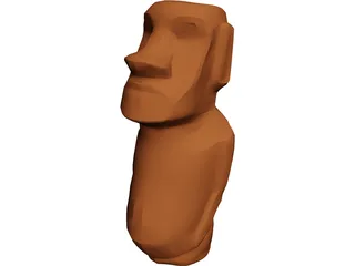 Easter Island Figure 3D Model