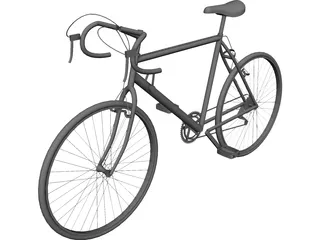 Bicycle Road 10-Speed 3D Model
