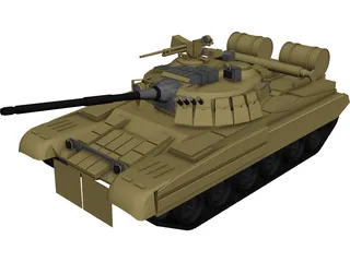 T-80 3D Model