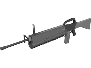 M16 A1 3D Model 3D Preview