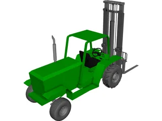 Forklift 3D Model