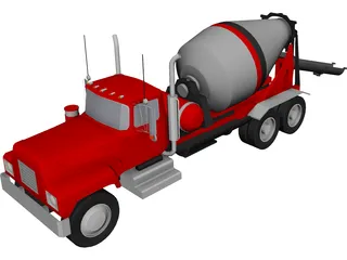 Cement Mixer 3D Model