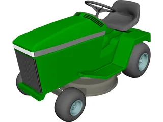 Lawnmower Riding 3D Model 3D Preview