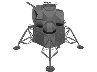 Apollo Lunar Lander 3D Model 3D Preview
