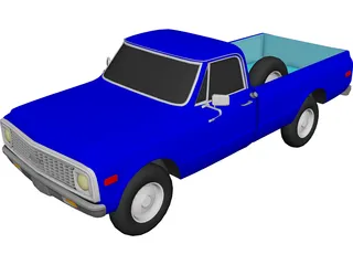 Chevrolet C10 Pickup (1972) 3D Model