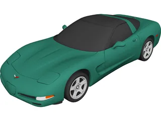 Chevrolet Corvette (1997) 3D Model 3D Preview