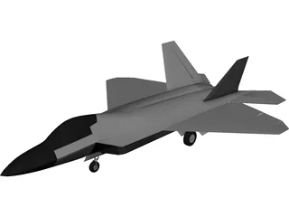 F-22A Raptor 3D Model