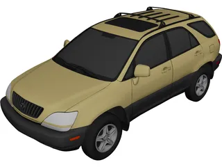 Lexus RX300 (1998) 3D Model 3D Preview