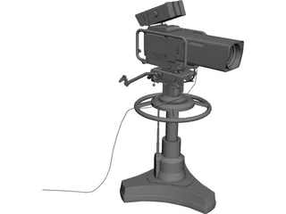 Television Camera 3D Model 3D Preview
