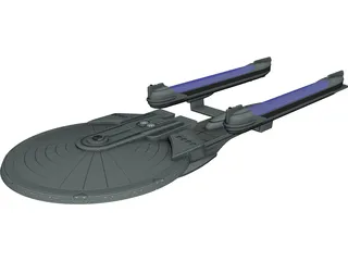 Star Trek Enterprise B 3D Model