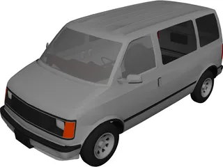 Chevrolet Astro Van (1986) 3D Model