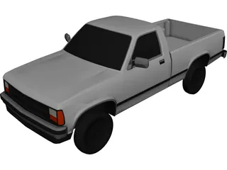 Dodge Dakota (1988) 3D Model