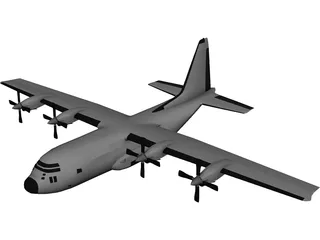 Lockheed C-130 Hercules 3D Model