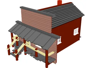 Store Old West 3D Model